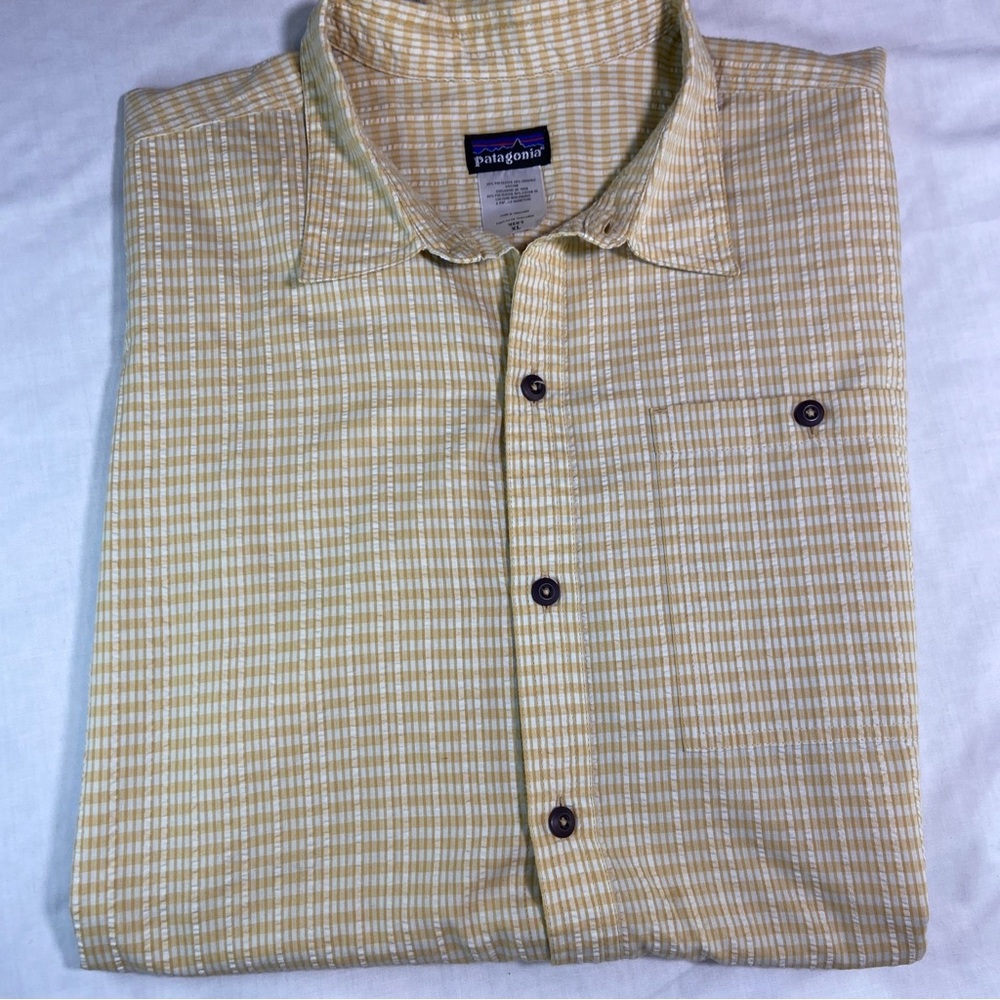Patagonia Shirt Adult XLarge Button Up Fishing Hiking Plaid Short Sleeve Mens XL